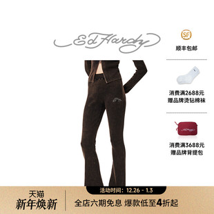 针织长裤 女士紧身微喇裤 新款 Hardy埃德哈迪冬季