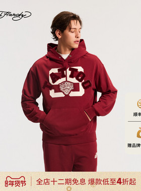 Ed Hardy埃德哈迪2026春季新款男士微宽松落肩套头衫E1SAM047