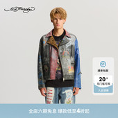 设计师款 男士 新款 重工正肩皮衣 Hardy埃德哈迪冬季