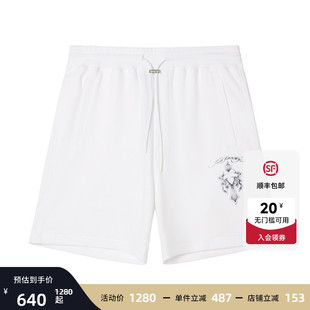 Ed Hardy埃德哈迪2026夏季新款男士一款两色水浆印短裤E1STM223
