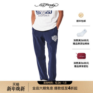 Hardy埃德哈迪秋季 休闲宽松长裤 新款 绣花标虎头男士 经典