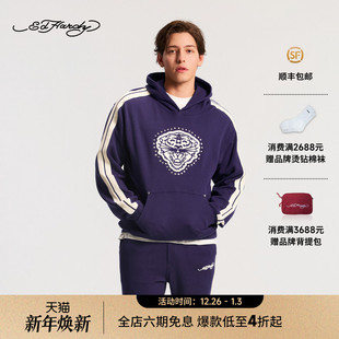 毛巾绣花标套头衫 男士 新款 E1RDM102 Hardy埃德哈迪2025冬季