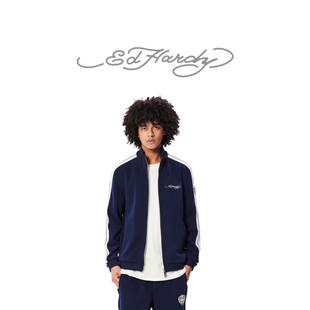 Hardy埃德哈迪冬季 开衫 新款 拉链衫 卫衣学院风夹克外套 男士