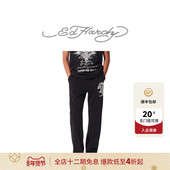 休闲直筒长裤 美式 复古烫钻虎头男士 Hardy埃德哈迪秋季 新款