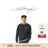 Hardy埃德哈迪美式 复古水洗虎头潮牌时尚 男士 百搭宽松长袖 T恤