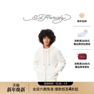 男士 新款 美式 虎头拉链衫 卫衣 连帽开衫 Hardy埃德哈迪冬季