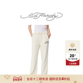 宽松慵懒风休闲裤 Hardy埃德哈迪绗线潮牌宽松直筒百搭女士长裤
