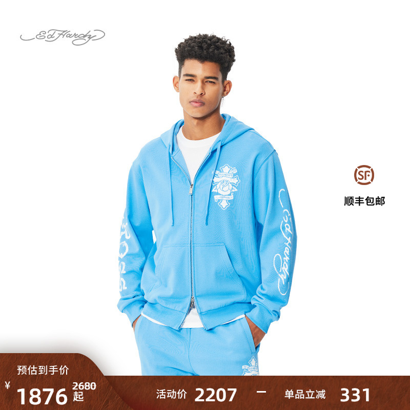 时尚Edhardy2024冬季新款针织衫