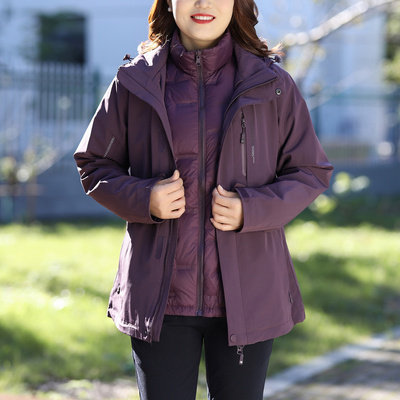 高端妈妈装羽绒服中年鸭绒外套女