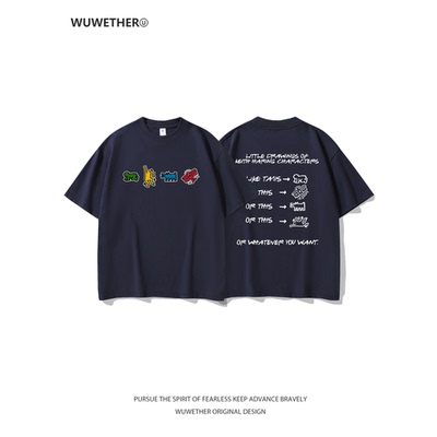 WUWETHER原创凯斯哈林涂鸦短袖T