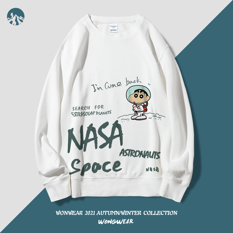 nasa蜡笔小新联名外套春秋款卫衣