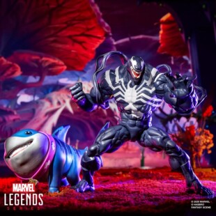 定金孩之宝漫威MarvelLegends 漫威争锋鲨鱼狗毒液套装 6寸人偶