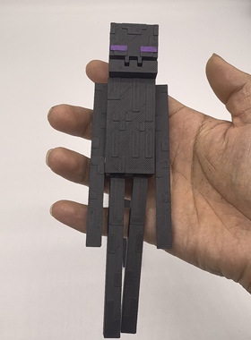3D打印游戏周边玩偶多关节嘴巴可动mc手办模型桌面摆件