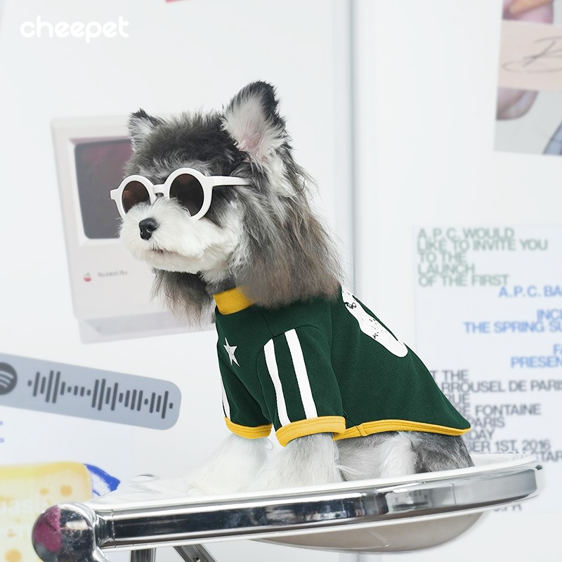 秋冬新款保暖美式复古潮酷狗狗打底两腿打底衫德绒保暖泰迪遛狗服