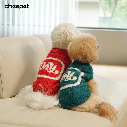 趣派新款宠物衣服秋冬绣花针织无袖保暖狗毛衣泰迪贵宾比熊雪纳瑞