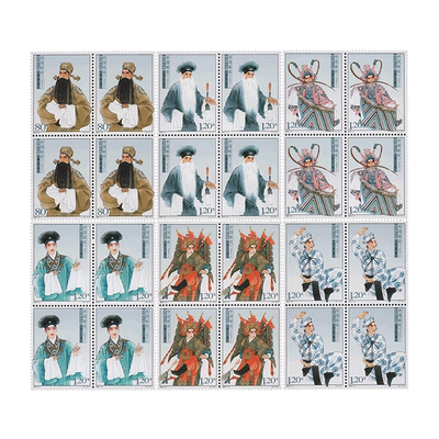 2007-5 京剧生角邮票 四方连F
