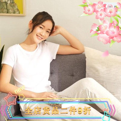 透气速干细滑纯棉女装短袖速干