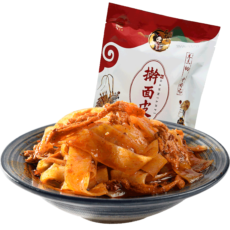 百年美阳岐山手工切宽条面皮8包
