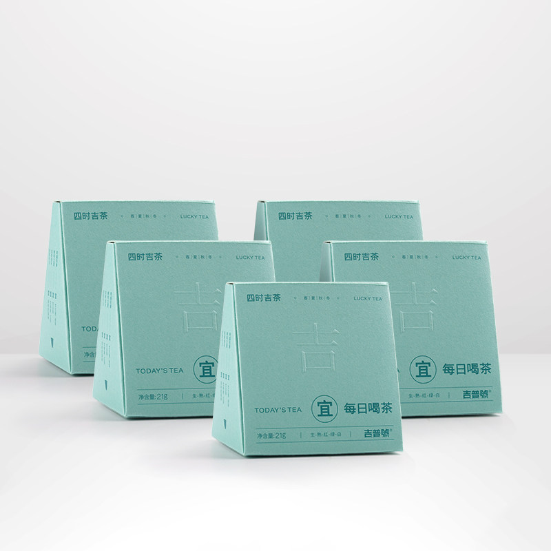 吉普号四时吉茶云南大叶种普洱生茶白茶绿茶乌龙茶叶组合,茶,普洱,淘宝优惠券,粉丝福利购,淘宝优惠卷