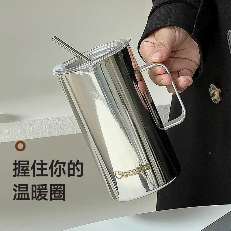 不锈马克喝杯大容杯量公室子钢保温咖啡GUCGRES杯女生带盖泡茶杯图片
