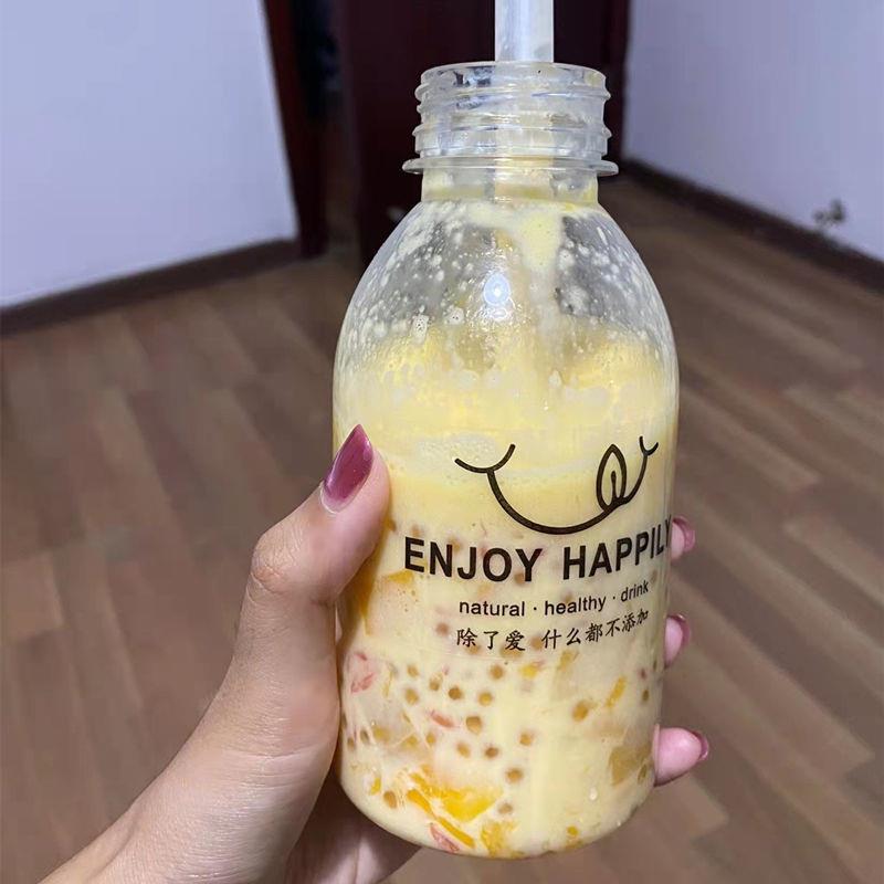 枝甘露瓶子手工网红pt奶空瓶杨一次e厂家直供性塑料茶杯子水果饮