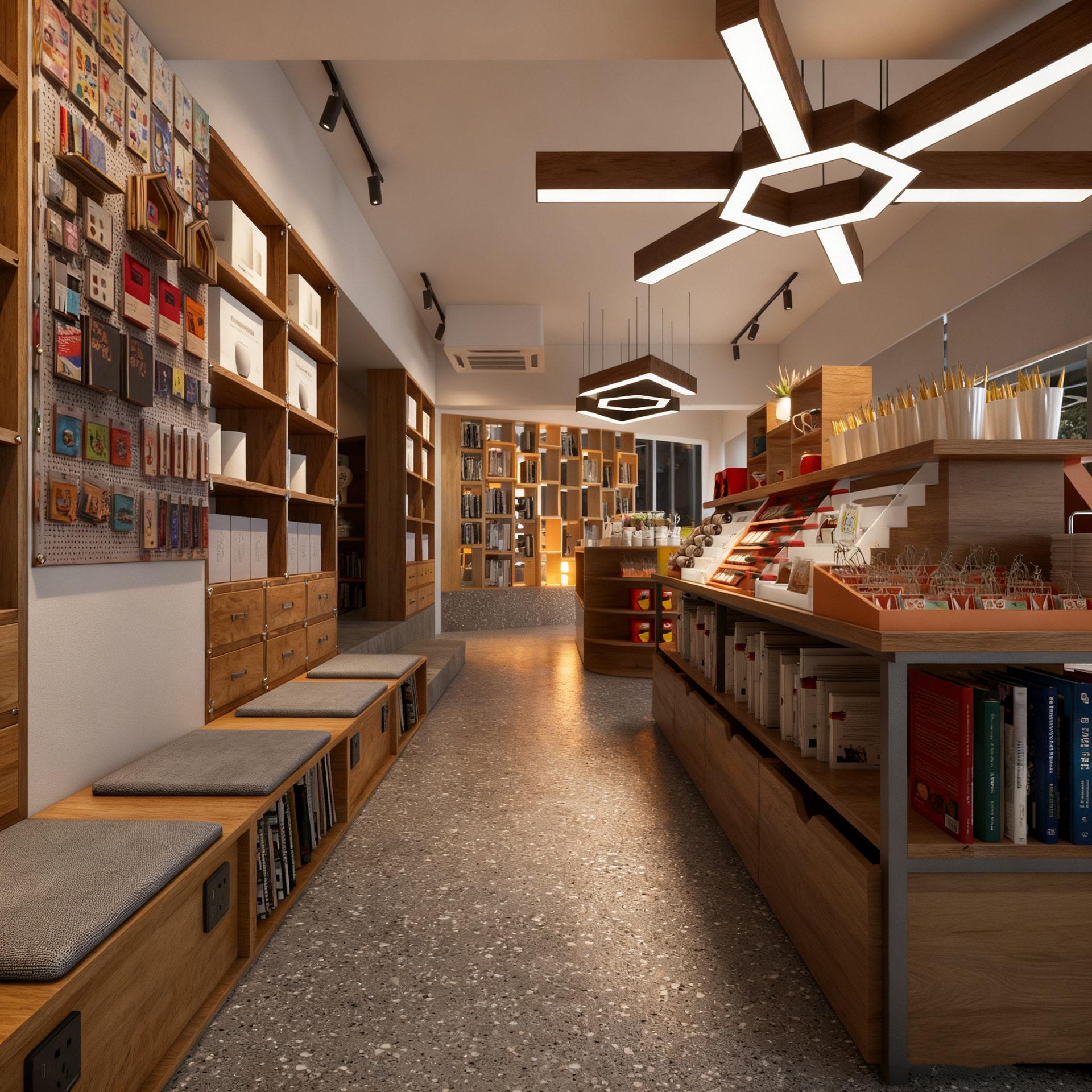 礼品店展示柜定制整店化设计模块计批定量制设免费出/图源头工厂