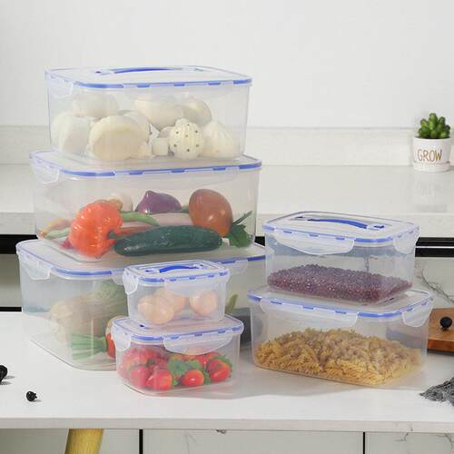 塑料乐保6800  68鲜盒冰水果扣食品保鲜收盒纳长方形箱密封盒透明