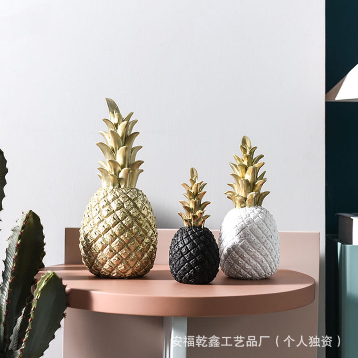 北欧INS菠萝创意摆件客厅酒柜