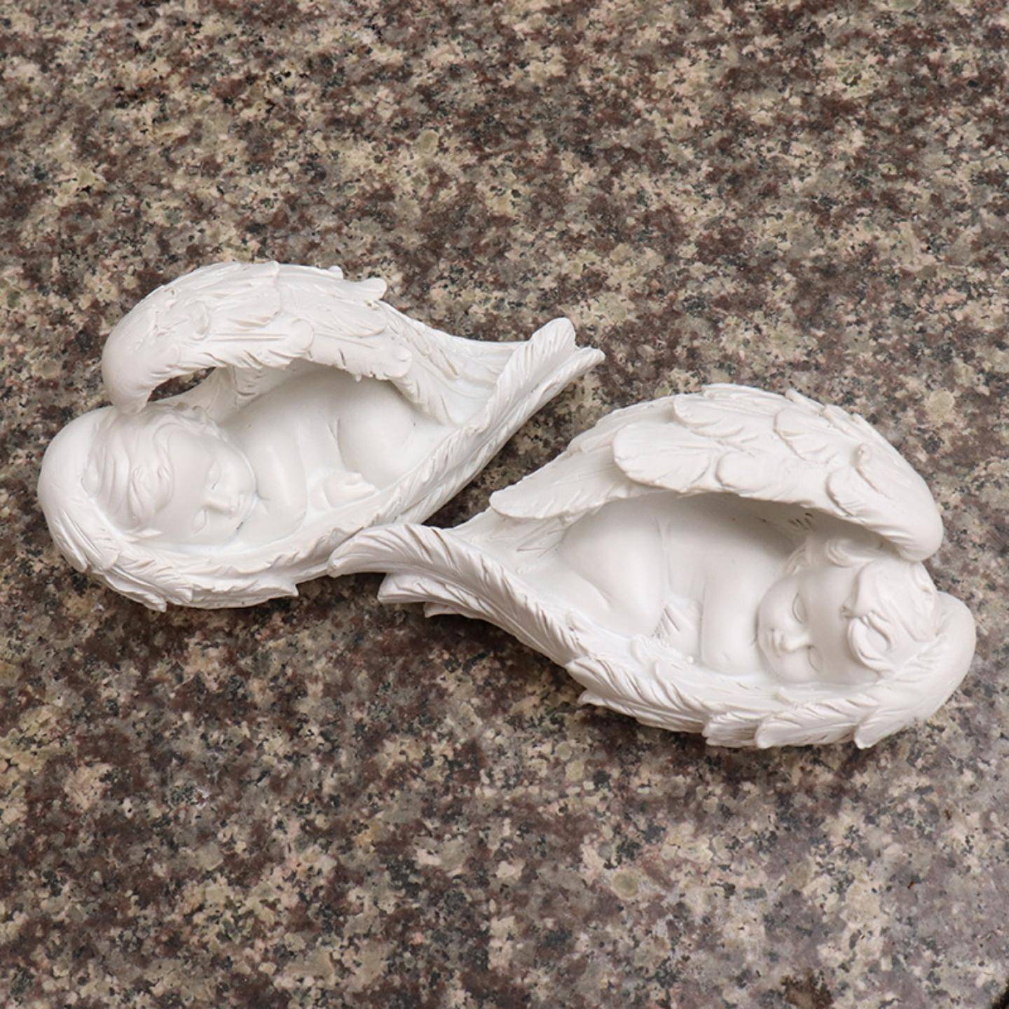 ins天使宝宝树脂雕塑橱窗金色树脂天使摆件拍摄道具软装饰品车载