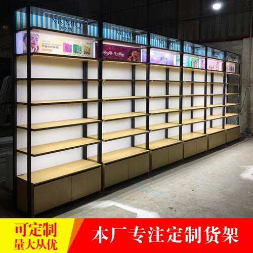 商超货架展示架铁艺书架置物架