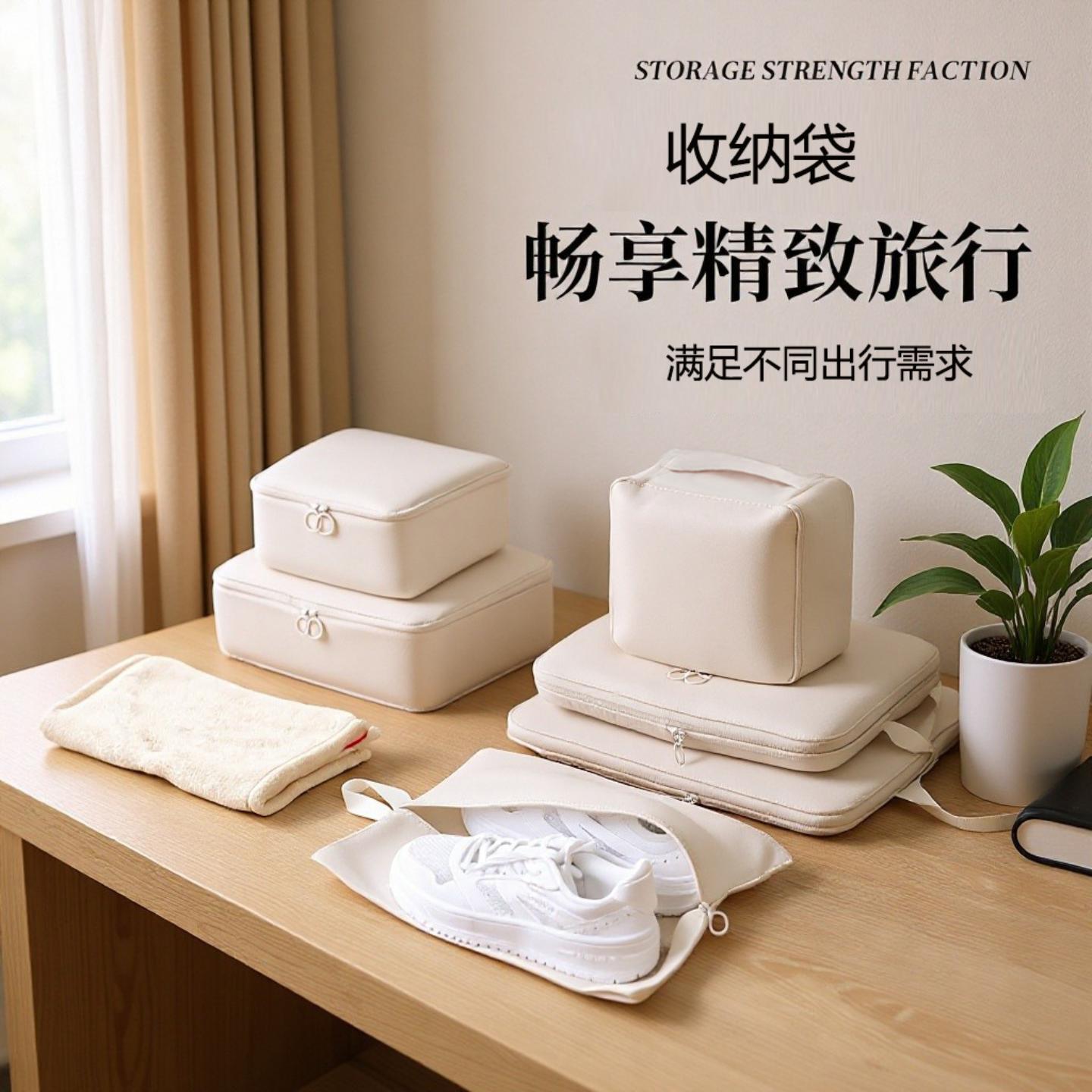 超轻记忆布收纳袋六件套行李箱