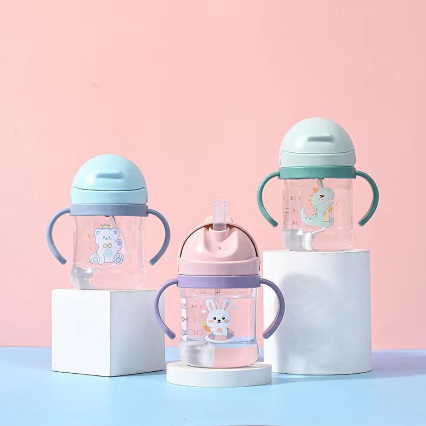 新款婴幼儿学饮杯儿童塑料吸管杯