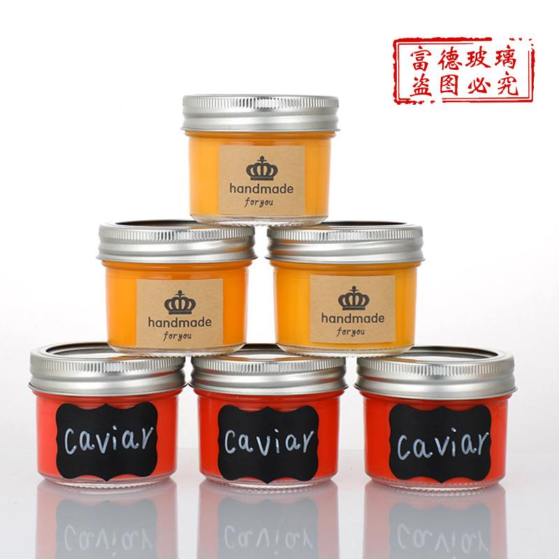 梅森罐耐高温玻璃奶果FD-051酸酱瓶鱼酱玻璃瓶子蜂蜜燕窝分装瓶昔