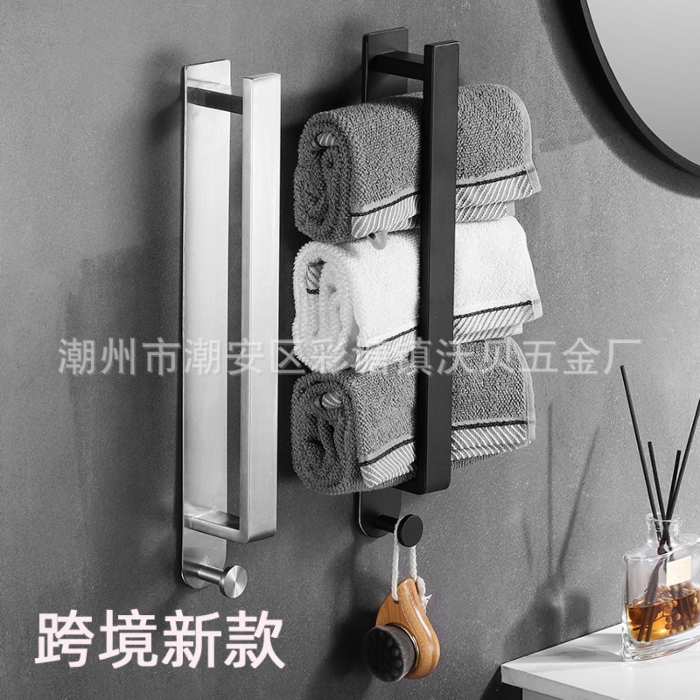 不锈钢浴室毛巾杆卫生间毛巾架