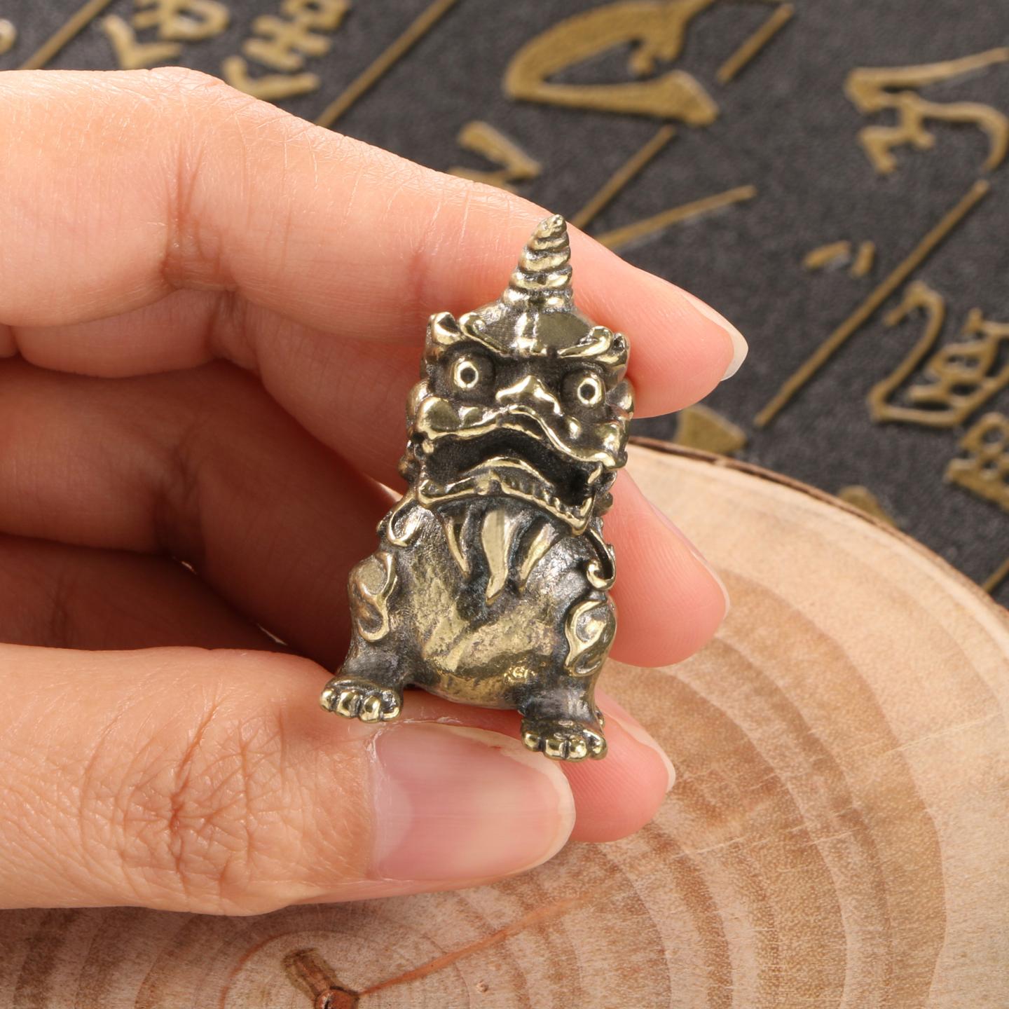 仿古玩铜器古铜小摆件古代瑞兽
