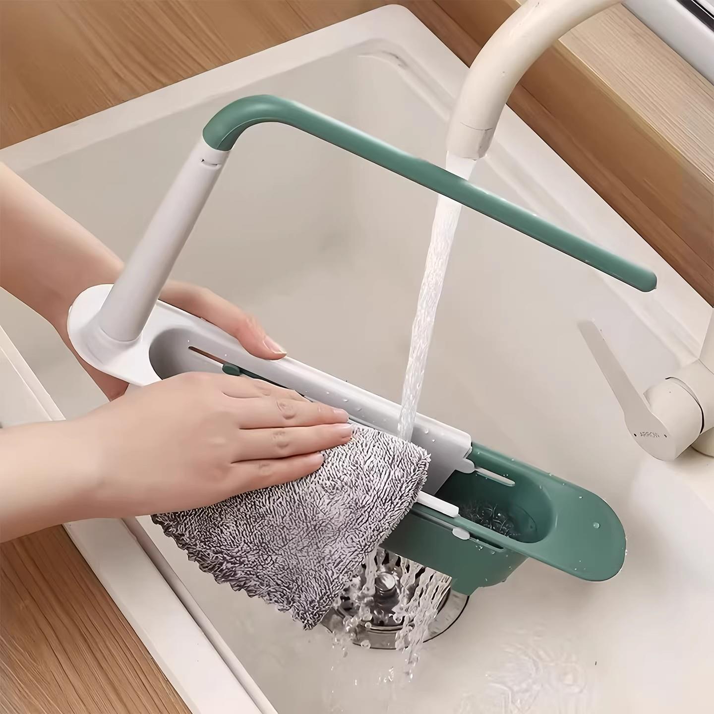 厨房水槽水架可伸缩用品空收神器省间多功能滤/沥水置物架沥纳水
