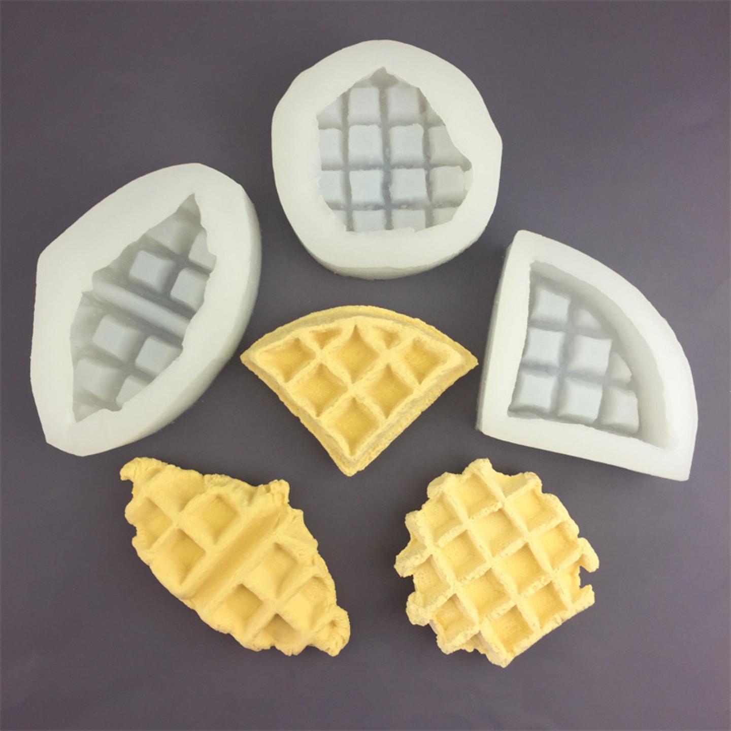 长方形华夫饼硅胶模具石膏树脂模