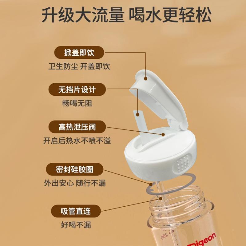 适呗配吸亲奶瓶配件通FNU翻盖水杯头直饮管用二三代转换盖宽口径