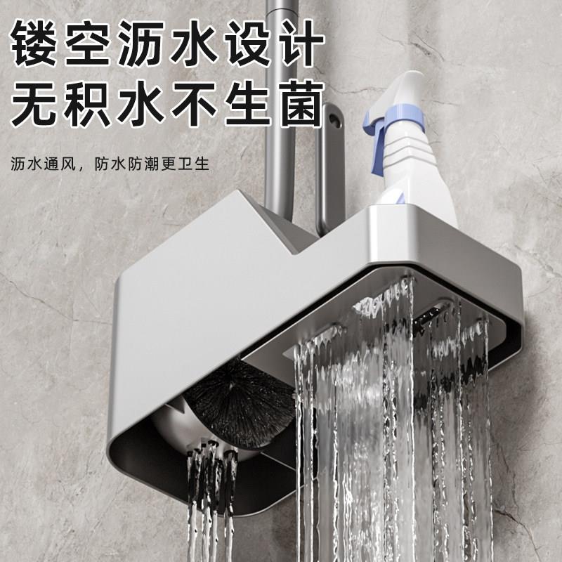 新款家用卫底间套马桶刷无死角壁挂带座置物架一洗厕所免打GYB生