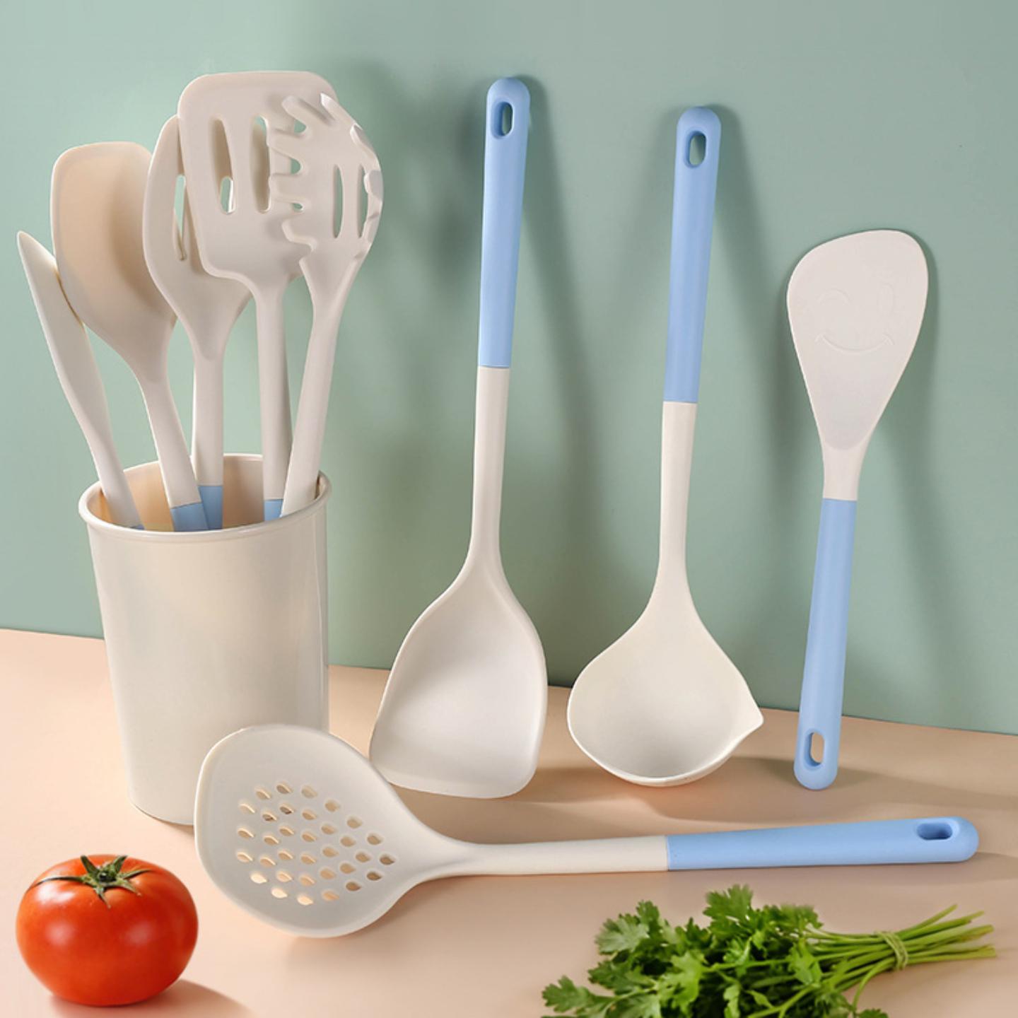 现货硅胶厨具厨房用具套装烹饪勺