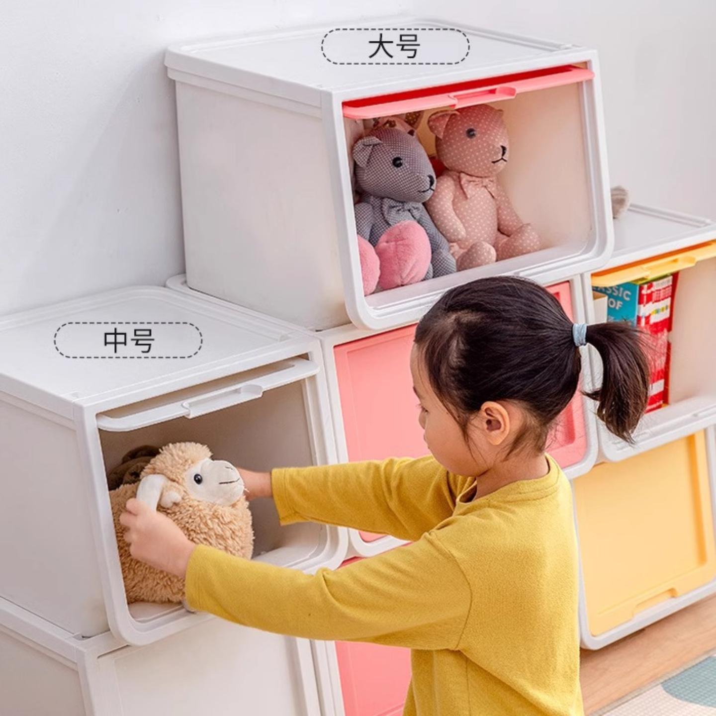 爱丽思前开式收纳箱家用衣服玩具