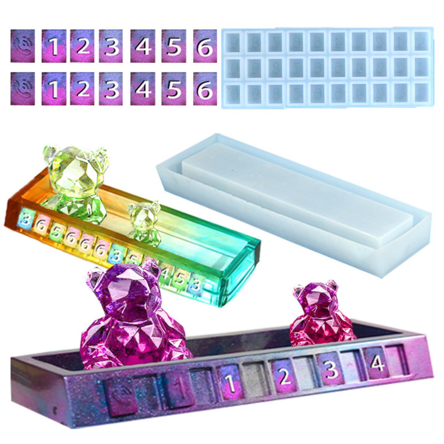 得意洋洋diy滴胶模具新款数字