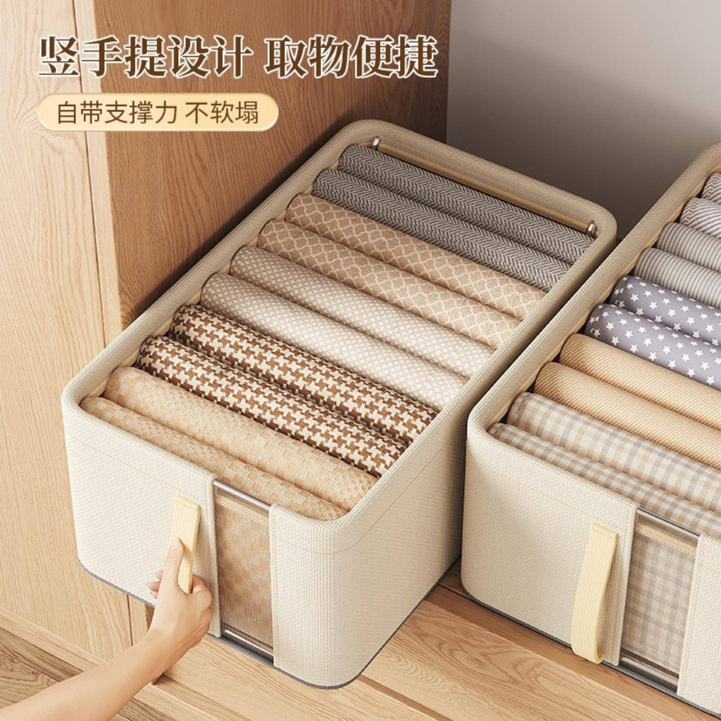 牛津布网纱钢架收纳盒可视桌面