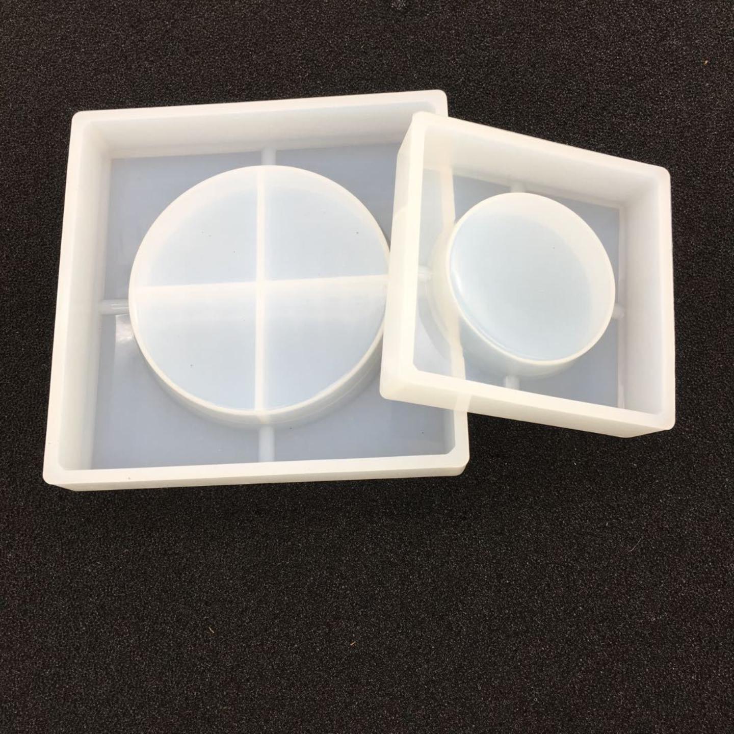 DIY水晶滴胶烟灰缸模具新款正方