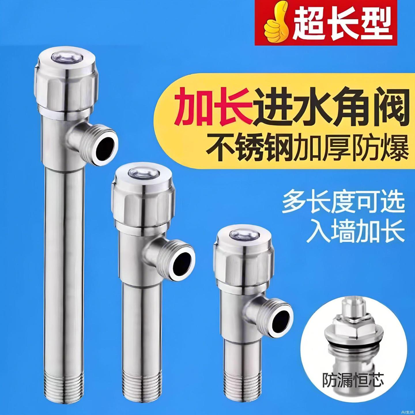 加长角阀一进两出三角阀燃气