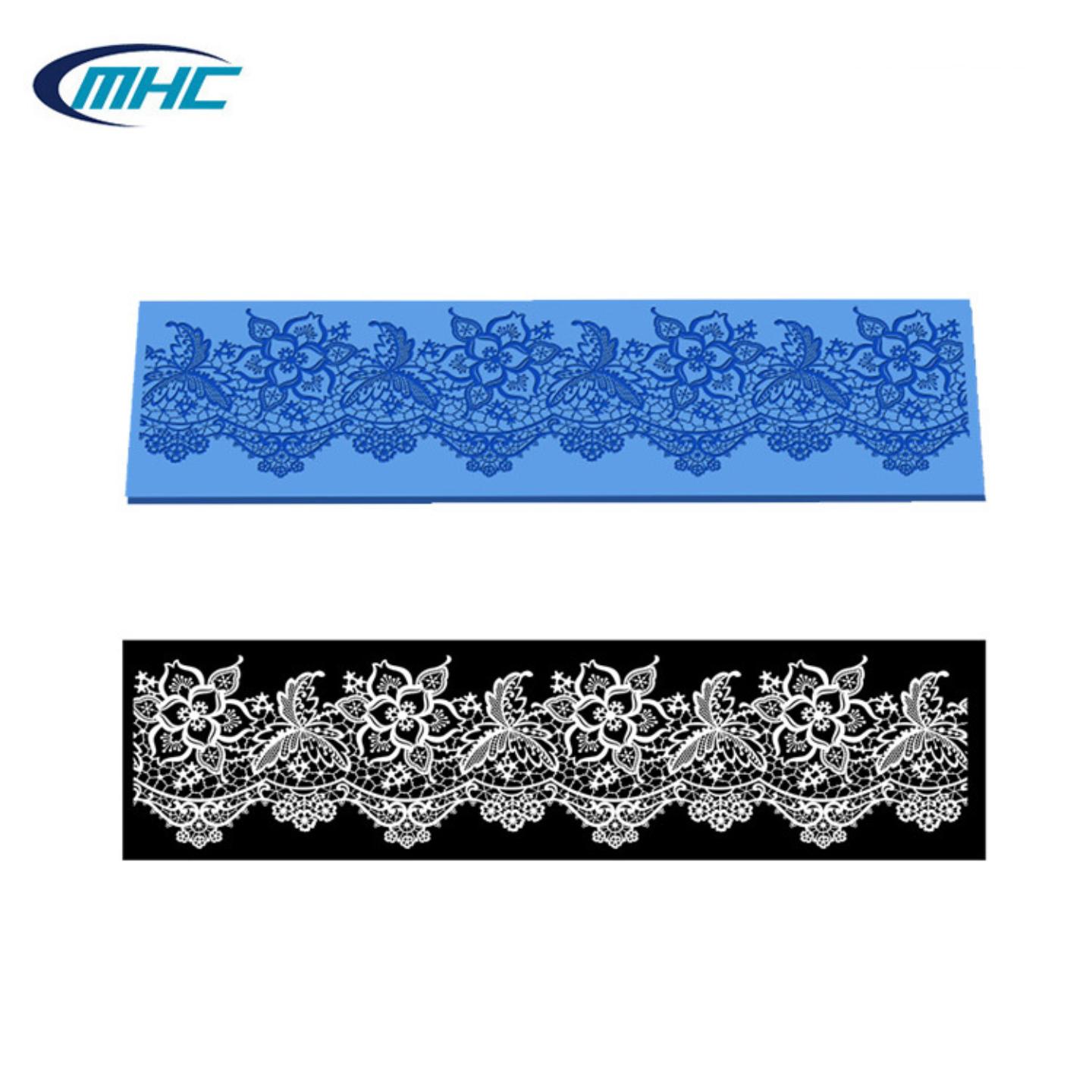 玫瑰花3D花边蕾丝模具硅胶翻糖