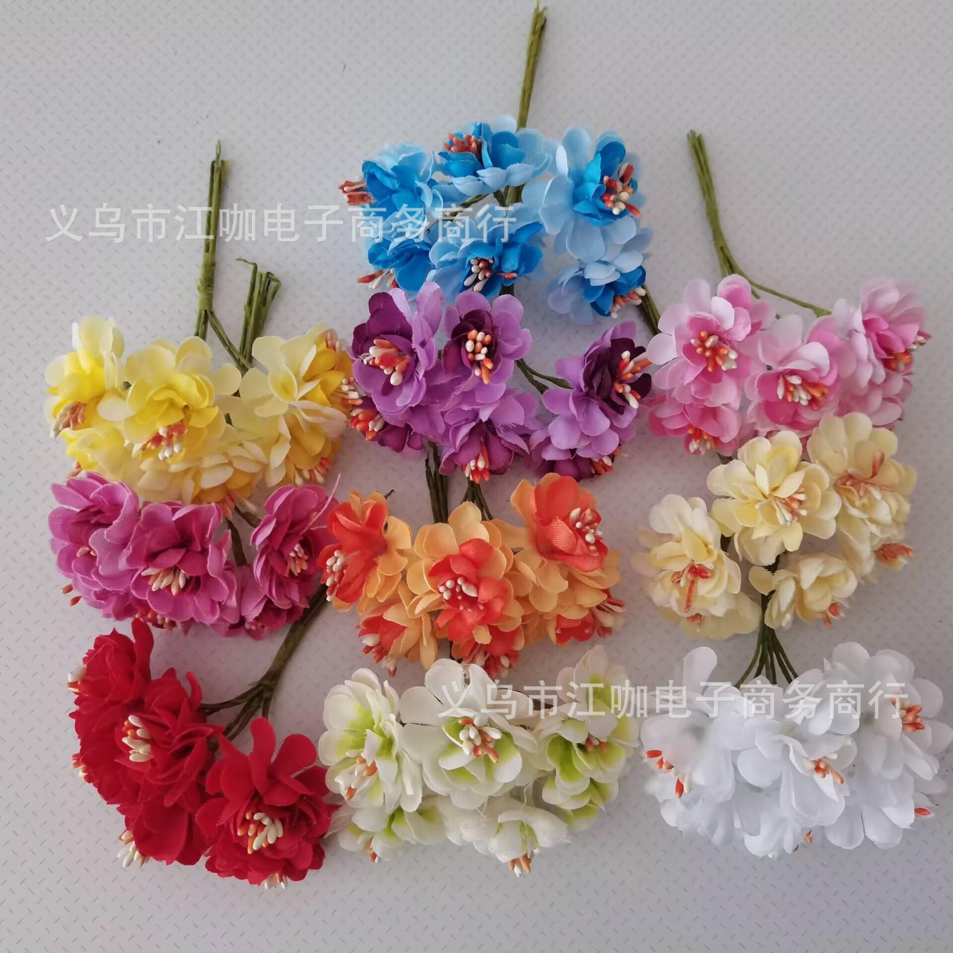 厂直销供应九瓣布花 喜糖958盒装编织花环材料饰家 清小新旅游景