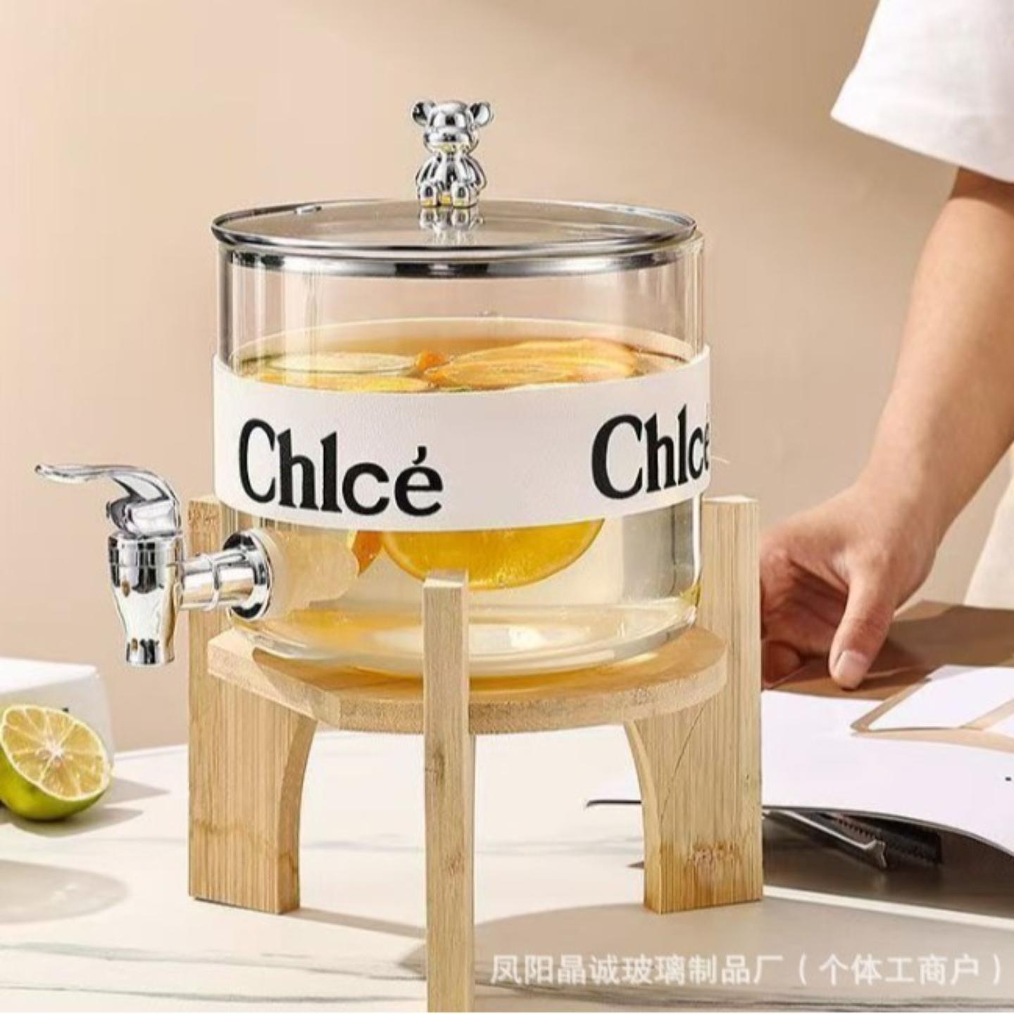 高硼硅玻璃果汁桶带龙头可放冰箱