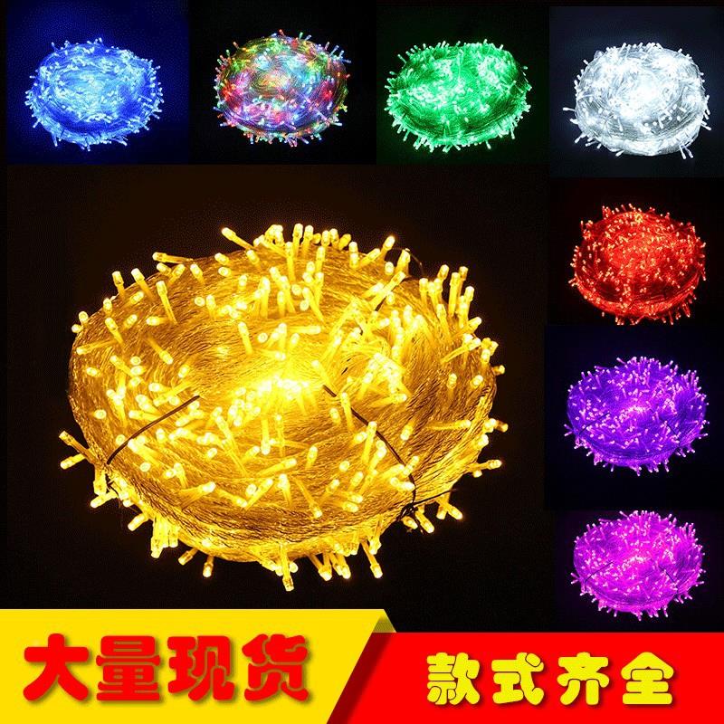 led星星灯外露营户闪灯卧室布置窗帘瀑布灯景UNI满天星圣背诞装饰
