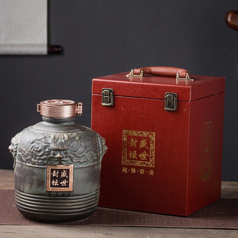1斤5斤10斤装仿古青铜 陶瓷瓶AL-65013工酒瓶 家密封窖藏白酒艺用